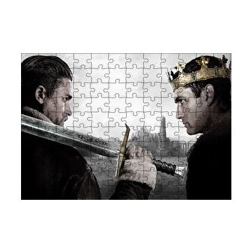 Cakapuzzle King Arthur Charlie Hunnam ve Jude Law 120 Parça Ahşap Puzzle