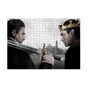 Cakapuzzle King Arthur Charlie Hunnam ve Jude Law 120 Parça Ahşap Puzzle