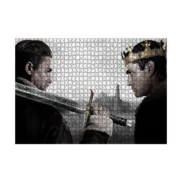 Cakapuzzle King Arthur Charlie Hunnam ve Jude Law 120 Parça Ahşap Puzzle