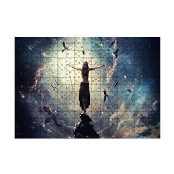 Cakapuzzle Kır Zincirlerini Kız ve Güneş Işınları 255 Parça Puzzle