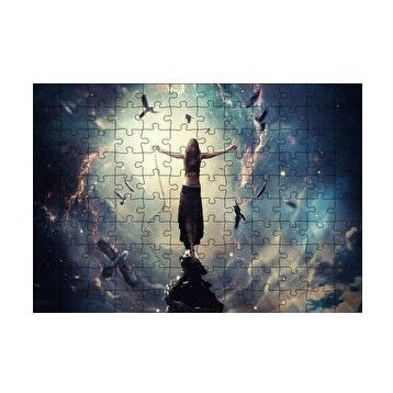 Cakapuzzle Kır Zincirlerini Kız ve Güneş Işınları 255 Parça Puzzle