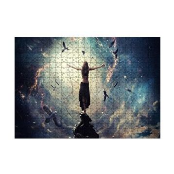 Cakapuzzle Kır Zincirlerini Kız ve Güneş Işınları 255 Parça Puzzle