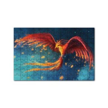 Cakapuzzle Kırmızı Anka Kuşu 120 Parça Ahşap Puzzle