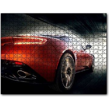 Cakapuzzle Kırmızı Aston Martin ve Tünel Işıkları 255 Parça Puzzle