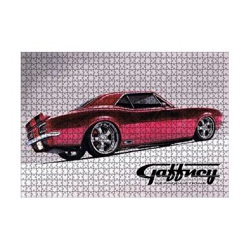 Cakapuzzle Kırmızı Camaro Kuruboya 120 Parça Ahşap Puzzle