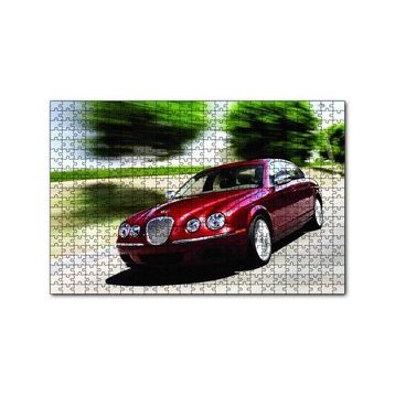 Cakapuzzle Kırmızı Jaguar XK 120 120 Parça Ahşap Puzzle