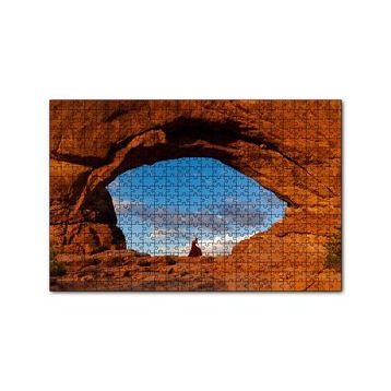 Cakapuzzle Kırmızı Kayalıklardaki Göz ve Kadın 120 Parça Ahşap Puzzle