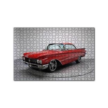 Cakapuzzle Kırmızı Kuyruklu Buick Klasik 120 Parça Ahşap Puzzle