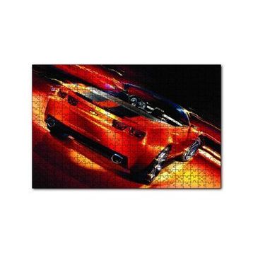 Cakapuzzle Kırmızı Spor Otomobil 120 Parça Ahşap Puzzle