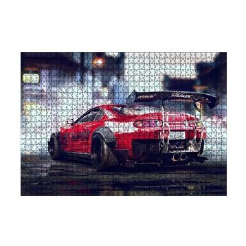 Cakapuzzle Kırmızı Toyota Supra 120 Parça Ahşap Puzzle