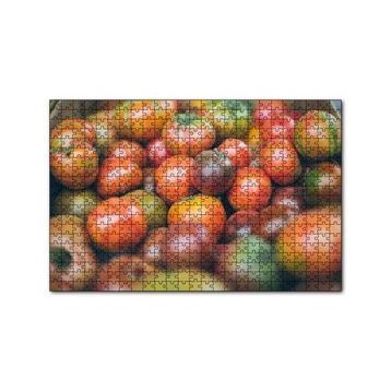 Cakapuzzle Kırmızı Yeşil Domatesler 120 Parça Ahşap Puzzle