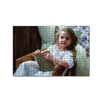 Cakapuzzle Kitap Okuyan Kız Çocuğu 120 Parça Ahşap Puzzle