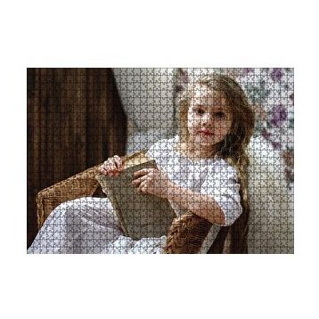 Cakapuzzle Kitap Okuyan Kız Çocuğu 120 Parça Ahşap Puzzle