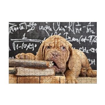 Cakapuzzle Kitapları Dişleyen Kahverengi Sharpy Yavrusu 120 Parça Ahşap Puzzle