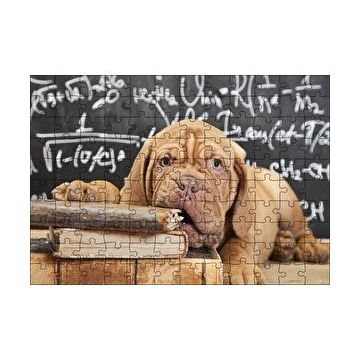 Cakapuzzle Kitapları Dişleyen Kahverengi Sharpy Yavrusu 120 Parça Ahşap Puzzle
