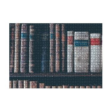 Cakapuzzle Kitaplıkta Deri Kaplı Kitap Görsel 120 Parça Puzzle
