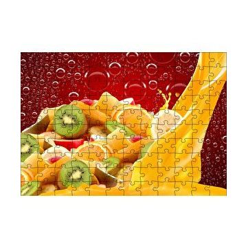 Cakapuzzle Kiwi, Portakal ve Elma Dilimleri 255 Parça Puzzle