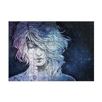 Cakapuzzle Kız Aynalar ve Galaksiler 120 Parça Ahşap Puzzle