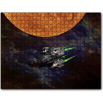 Cakapuzzle Kızıl Gezegen ve Uzay Gemisi 255 Parça Puzzle
