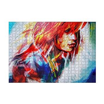 Cakapuzzle Kızıl Saçlı Kız Dijital Sanat 120 Parça Puzzle