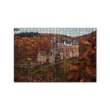 Cakapuzzle Kızıl Sonbahar Ağaçları Arasındaki Şato 255 Parça Puzzle