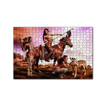 Cakapuzzle Kızılderili Kadınlar 120 Parça Ahşap Puzzle