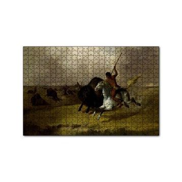 Cakapuzzle Kızılderililerin Buffalo Avı 120 Parça Ahşap Puzzle