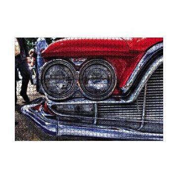 Cakapuzzle Klasik Araba Far Detay Görseli 120 Parça Puzzle