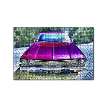 Cakapuzzle Klasik Chevrolet Chevelle Görseli 120 Parça Ahşap Puzzle