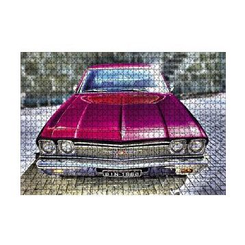 Cakapuzzle Klasik Chevrolet Chevelle Görseli 120 Parça Ahşap Puzzle