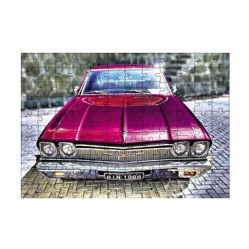 Cakapuzzle Klasik Chevrolet Chevelle Görseli 120 Parça Ahşap Puzzle