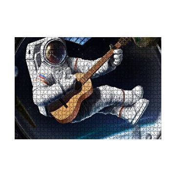 Cakapuzzle Klasik Gitar Çalan Astronot 120 Parça Puzzle
