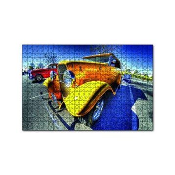 Cakapuzzle Klasik Sarı Otomobil Görseli 120 Parça Puzzle