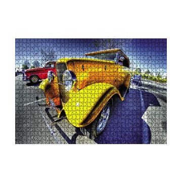 Cakapuzzle Klasik Sarı Otomobil Görseli 120 Parça Puzzle