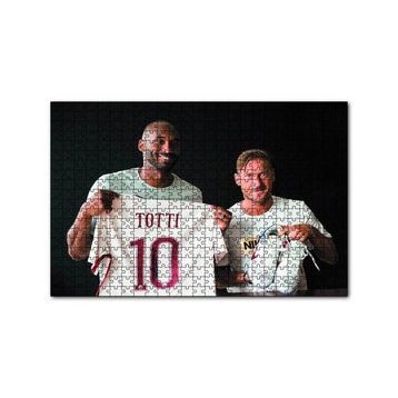 Cakapuzzle Kobe Bryant ve Totti 120 Parça Ahşap Puzzle