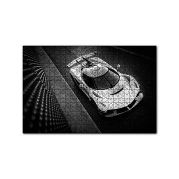 Cakapuzzle Koenigsegg Jesko Siyah Beyaz 120 Parça Ahşap Puzzle