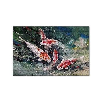 Cakapuzzle Koi Balıkları Üstten Görünüş 120 Parça Ahşap Puzzle