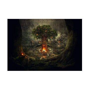 Cakapuzzle Korkunç Ağaç ve Yalnız Adam 255 Parça Puzzle
