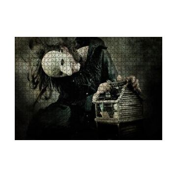 Cakapuzzle Korkunç Maskeli Yaratık ve Mini Ağaç Kulübesi 255 Parça Puzzle