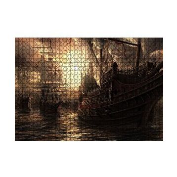 Cakapuzzle Korsan Gemileri Jolly Roger 255 Parça Puzzle