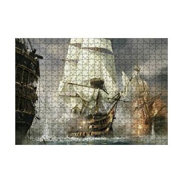 Cakapuzzle Korsan Savaş Gemisi Görseli 120 Parça Puzzle