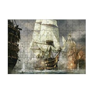 Cakapuzzle Korsan Savaş Gemisi Görseli 120 Parça Puzzle