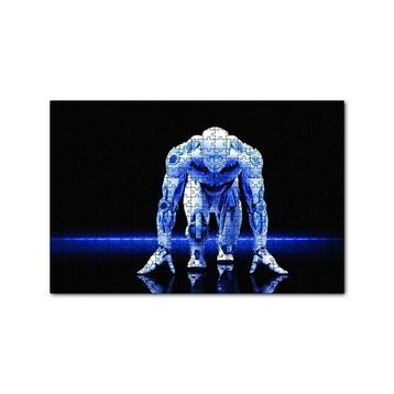 Cakapuzzle Koşucu Robot 120 Parça Ahşap Puzzle