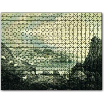 Cakapuzzle Koyda Binalar Yamaçta Koyunlar 255 Parça Puzzle