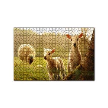 Cakapuzzle Koyun Kuzular Görseli 120 Parça Ahşap Puzzle