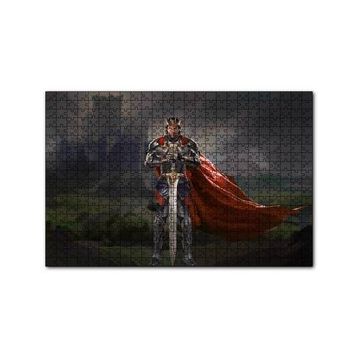 Cakapuzzle Kral Arthur Sanat Eseri Görseli 120 Parça Ahşap Puzzle