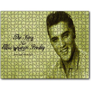 Cakapuzzle Kral Elvis Aaron Presley Sepya Portre 255 Parça Puzzle
