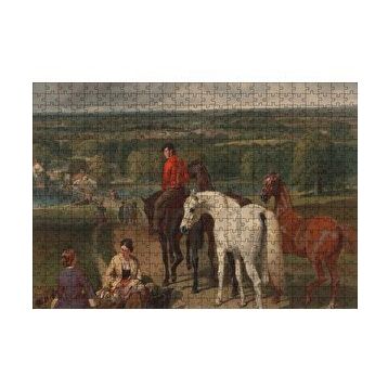 Cakapuzzle Kraliyet At Eğitmeni Yağlıboya 255 Parça Puzzle