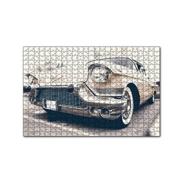 Cakapuzzle Krem Rengi Chevrolet Klasik Araba 120 Parça Puzzle