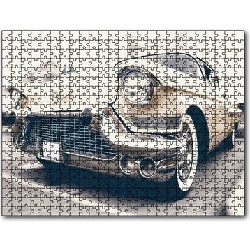 Cakapuzzle Krem Rengi Chevrolet Klasik Araba 120 Parça Puzzle
